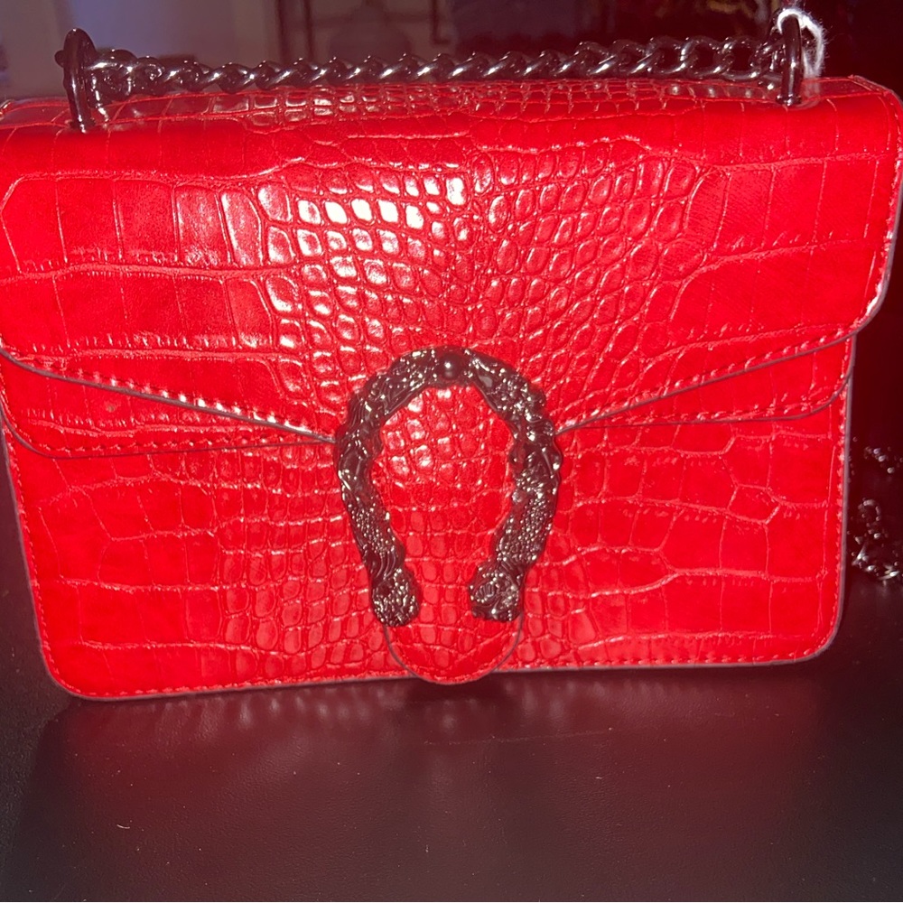 Marsha Hasel crossbody bag with mermaid accent horseshoe in excellent condition!